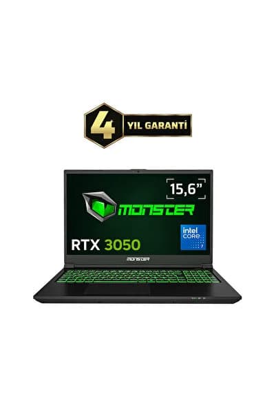 MONSTER Abra A5 V21.9 Intel Core 7 240H 16 GB RAM 500 GB SSD 4 GB RTX 3050 FreeDOS 15,6" FHD 144 Hz