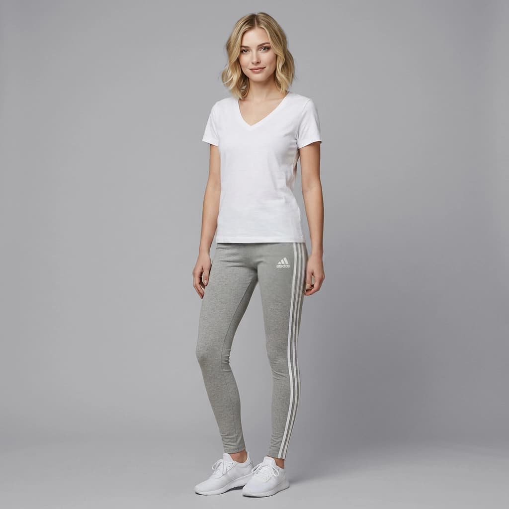 Adidas Leggings Adicolor Classics 3-Stripes GN4506 Kadın Tayt Gri