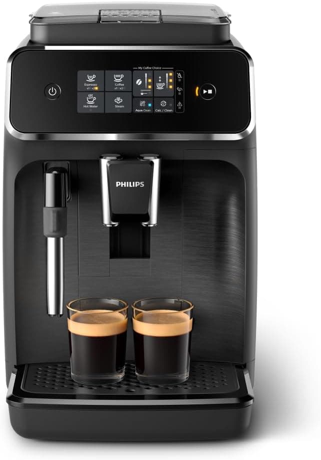 Philips 2200 Serisi Tam Otomatik Espresso Makinesi, Dokunmatik Ekran, Klasik Süt Köpürtücü, 2 İçecek, EP2220/10