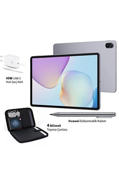 Huawei 8 GB RAM 128 GB hafızalı 11,5 inç taşınabilir tablet, yüksek çözünürlüklü akıcı 120hrz ekran, Kalem + Çanta + Hızlı Şarj Cihazı