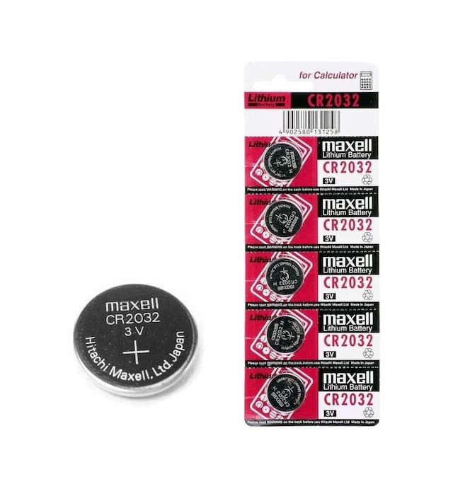 Maxell CR2032 3V Lityum Kartela Düğme Pil 5'li