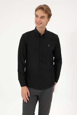 U.S. Polo Assn. U.s. Polo Assn. Erkek Siyah Gömlek Basic 50324708-vr046