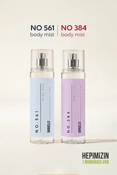 Bargello No.561 Erkek 210 ml Body Mist No.384 Kadın 210 ml Body Mist
