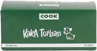 Cook Kaka Torbası, 12 Rulo x 30 Torba, 360 Adet, Elma Kokulu, Yeşil