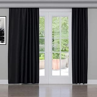 Gauze Fabric Design Blackout Siyah Karartma Özellikli Fon Perde 100 x 260