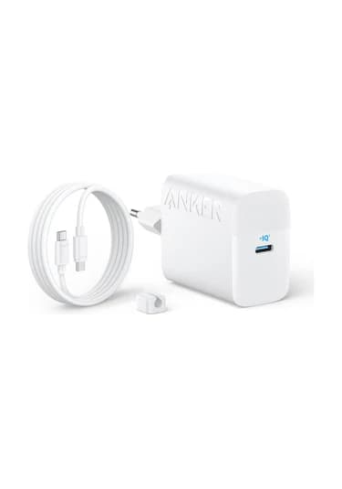 Anker Şarj Cihazı 45w Usb-c Ve Usb-c Kablolu 2'li Set - B2653 - Beyaz Anker Türkiye