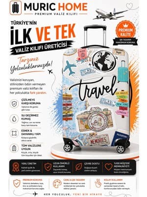 Muric Home Valiz Kılıfı Bavul Koruyucu