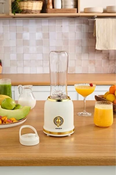 Retro Personal Kişisel Smoothie Blender Cream