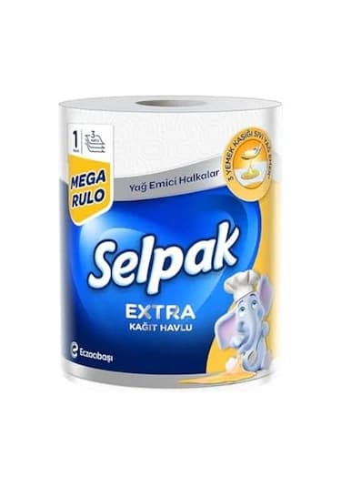 Selpak Yağ Emici Kağıt Havlu 1 Dev Rulo 1 3