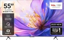 TCL 55T8C 55” QLED 4K Google TV – 144Hz, Dolby Vision IQ, HDR10+, FreeSync Premium Pro