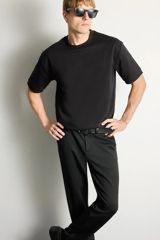 Kırışmaz Oversize Basic Tişört