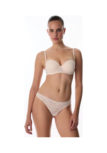 Penti Bej Pop Up Destekli Lace Dantel Sütyen