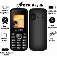 UZ Mobile - Yerli Üretim Tuşlu Asker Cep Telefonu (Uz Türkiye Garantili)