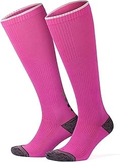 GoWith Erkek ve Kadın İçin Renkli Havlulu Dikişsiz (20-30 mm Hg) Basınçlı Uçuş Seyahat Çorabı 3595