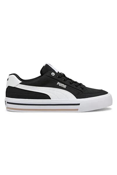 Puma Court Classic Vulc FS 396353 Unisex Spor Ayakkabı SİYAH-BEYAZ