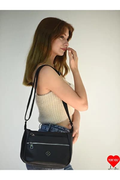 JARA Bag Hera Orijinal Günlük Natürel Yumuşak Deri Çok Gözlü Omuz Çantası