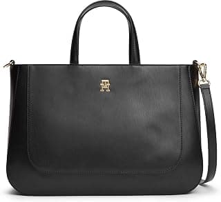 Tommy Hilfiger TH GLAM SATCHEL Kadın El Çantası Black OS