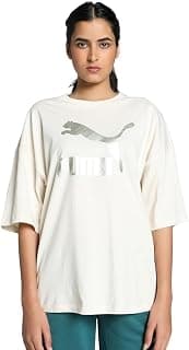 PUMA CLASSICS Oversized Logo Tee Polo Tişört Kadın