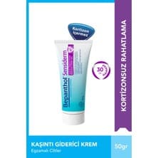 Bepanthol Sensiderm Onarıcı Krem 50 gr - Unisex, Kaşıntıyı Gideren ve Hassas Ciltler İçin Uygun