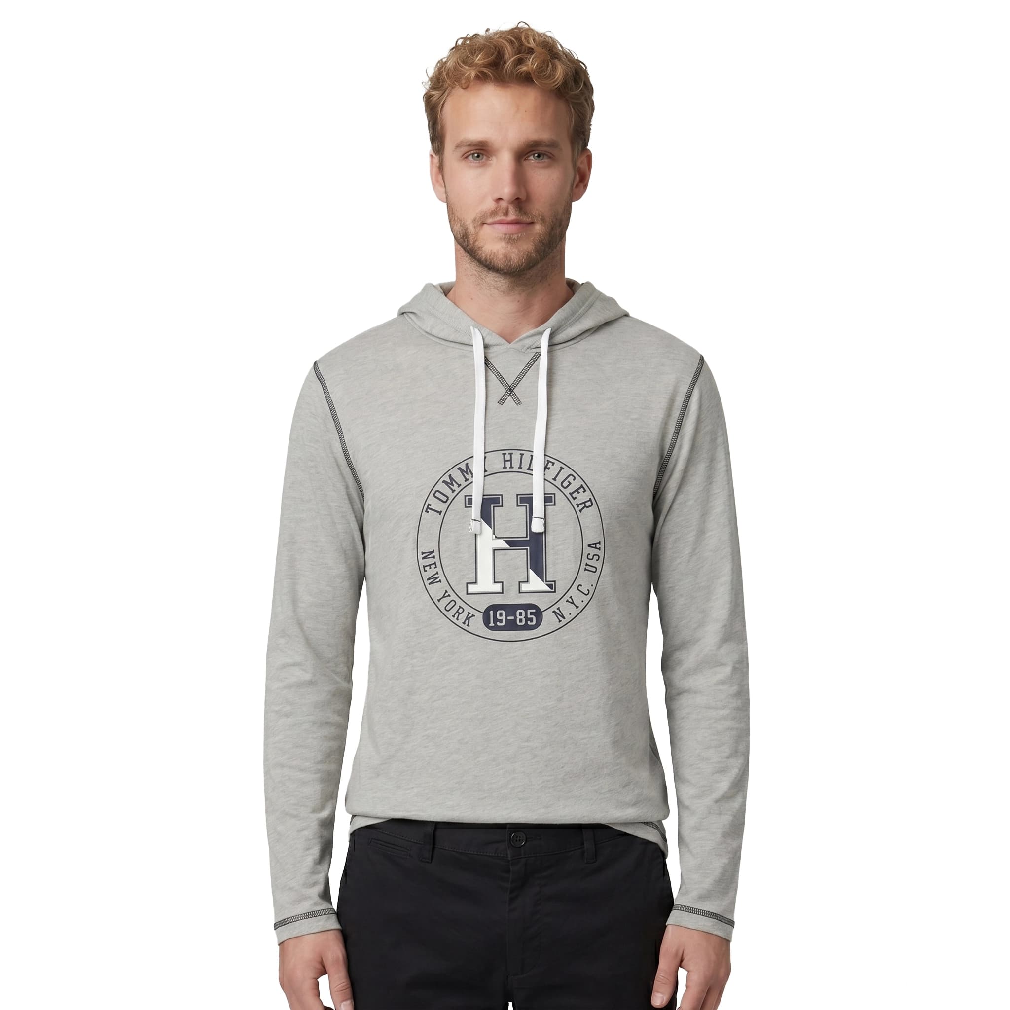 Tommy Hilfiger 09T4197-004 Erkek Sweatshirt Gri