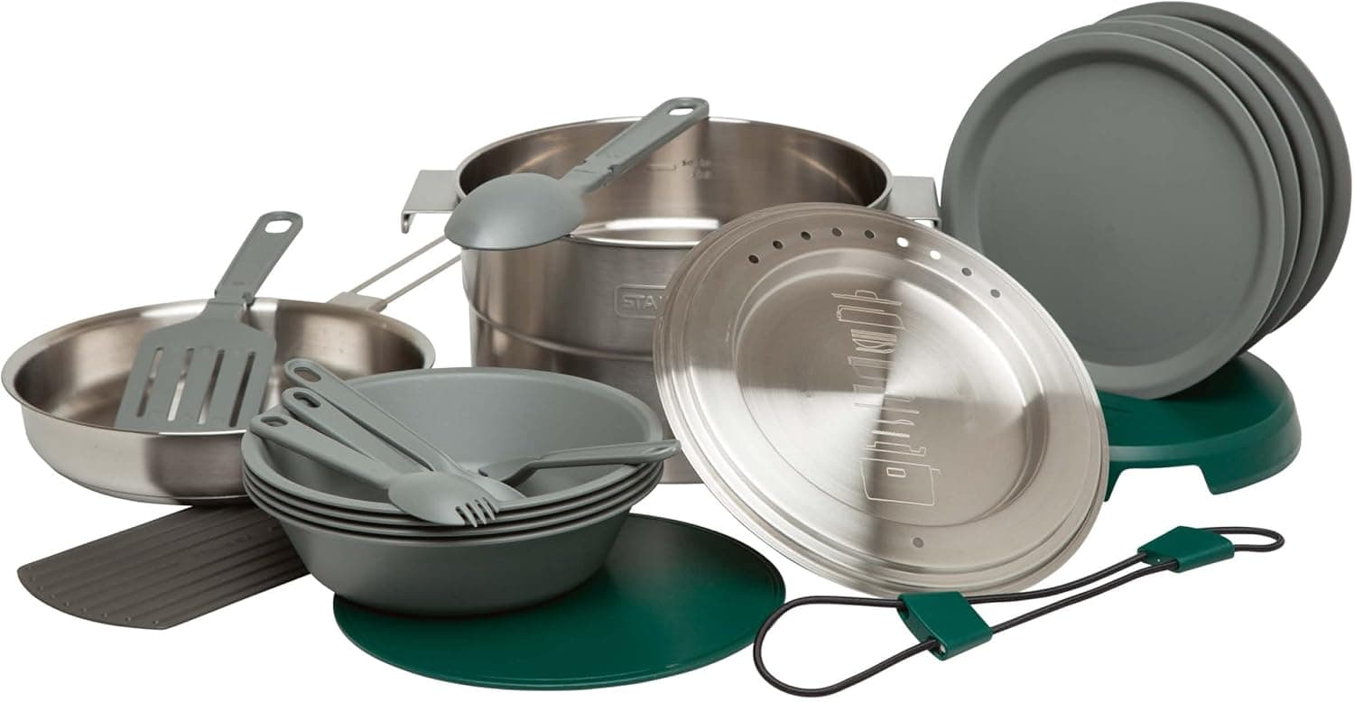 Stanley Adventure Full Kitchen Kamp Yemek Seti, 3.5 L, Paslanmaz Çelik
