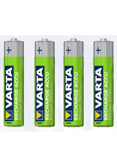 Varta 5703 1000 mAh AAA Ni-MH Şarj Edilebilir İnce Kalem Pil 4'lü