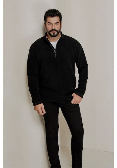AC&Co / Altınyıldız Classics Ekstra Slim Fit Riss Pamuklu Esnek Erkek Kot Pantolon Siyah