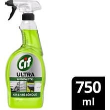 Cif Ultra Anında Etki Kir & Yağ Sökücü Sprey 750 ml Güçlü Temizlik ve Ferah Koku