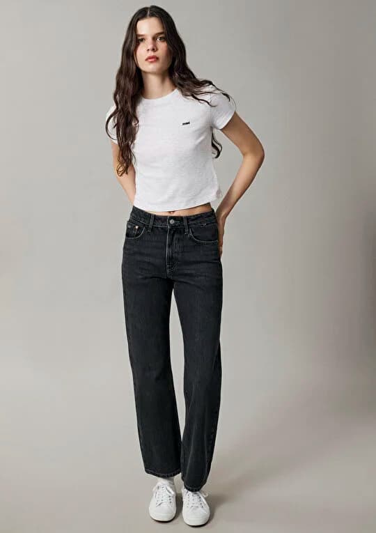 Classic Denim Gri Jean Pantolon