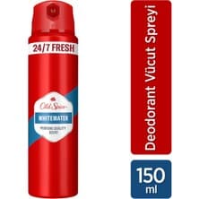Old Spice Whitewater Erkek Deodorant Vücut Spreyi 150 ml Alüminyum İçermeyen Uzun Süre Kalıcı Koku