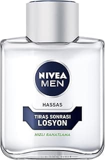 NIVEA MEN Erkek Hassas Tıraş Sonrası Losyon 100 ml,Nemlendirici, Hassas Ciltlere Özel,Alkolsüz Formül, Hızlı Emilir
