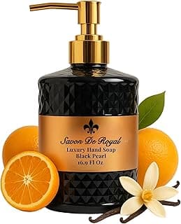 Savon de Royal Luxury Vegan Sıvı Sabun Black Pearl 500 ml, Portakal, Vanilya