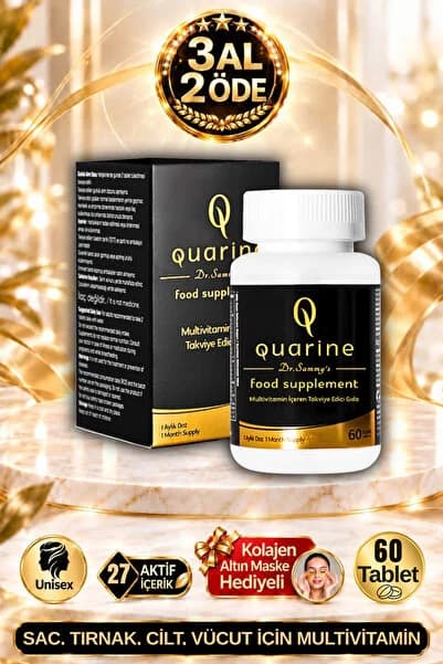 Dr.Sammy's Saç & Tırnak Vitamini - 27 Aktif Bitkisel Kök Hücre İçeren Dökülmelere Karşı Etkili Multivitamin 60 Tablet | Biotin | Keratin | Ginseng | Saw Palmetto | Çinko | Probiyotik | Beta Glukan | Koenzim Q10