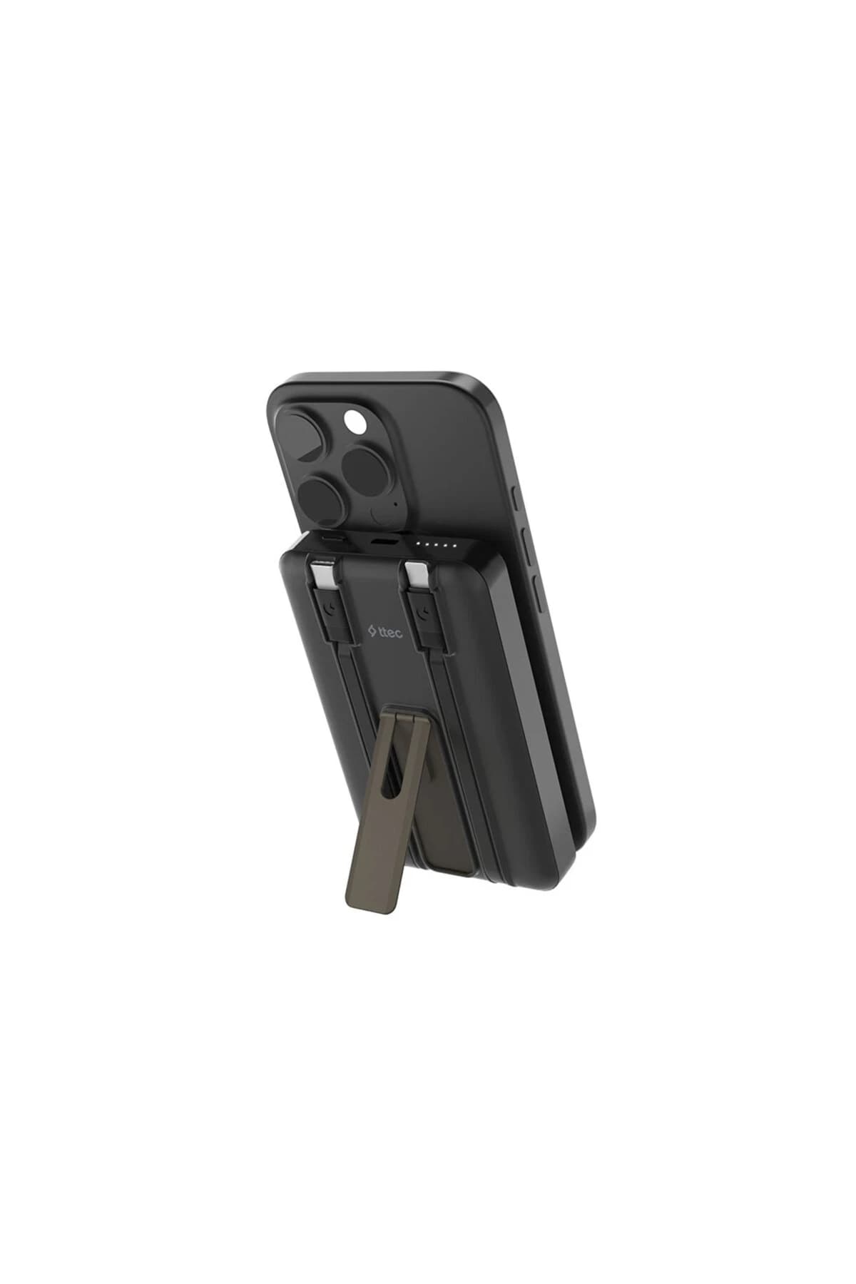 Ttec ReCharger M 10.000mAh MagSafe Uyumlu PD 20W Lightning ve USB-C Dahili Kablolu Stantlı 2BB237S
