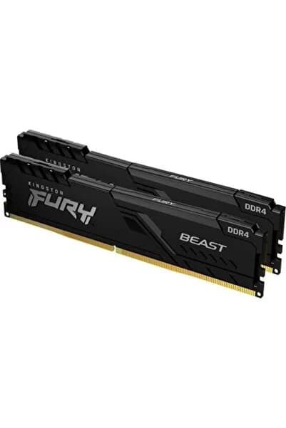 Kıngston Fury Beast 16gb (2x8gb) Ddr4 Cl16 3200mhz Kf432c16bb/8 Ram Bellek 2'li Set Kit