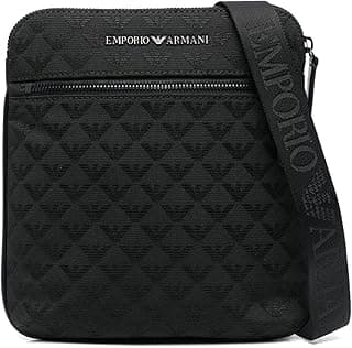 Emporio Armani Omnia Jacquard askılı çanta siyah, Siyah, Ölçü Birimi