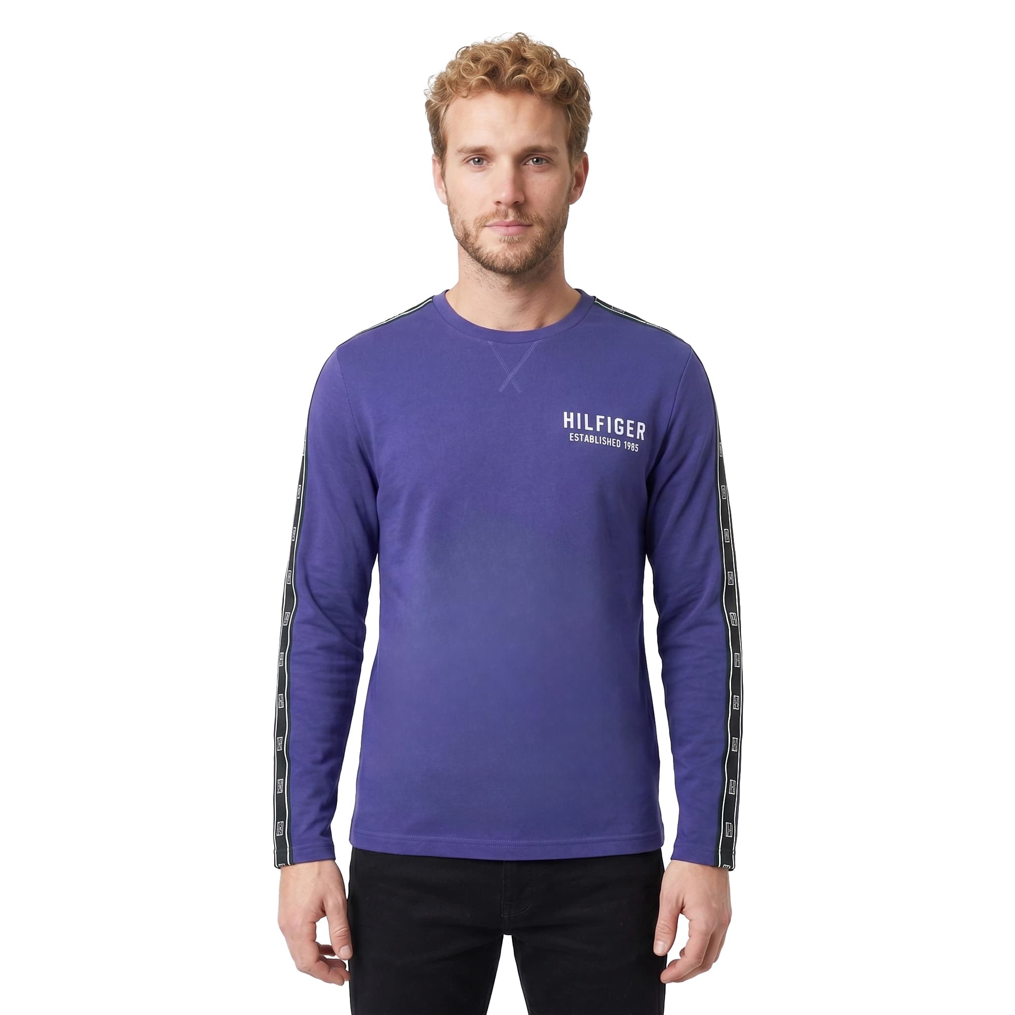 Tommy Hilfiger 09T4087-492 Erkek Sweatshirt Lacivert