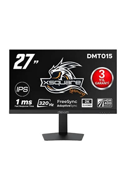 DMT015 27" 320Hz 1ms 2K QHD HDMI DP HDR Low Blue Light FreeSync Fast IPS Pivot Gaming Monitör