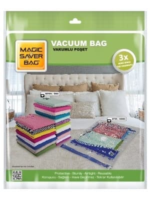 Seç & Al Magic Saver Bag Büyük Boy Vakumlu Hurç Yorgan Hurcu Vakumlu Hurc Poşet Saklama Torbası