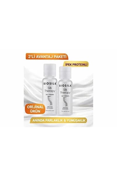 Biosilk Silk Therapy Saç Serumu 15 ml x2 – İpek Proteinli 2’li Paket