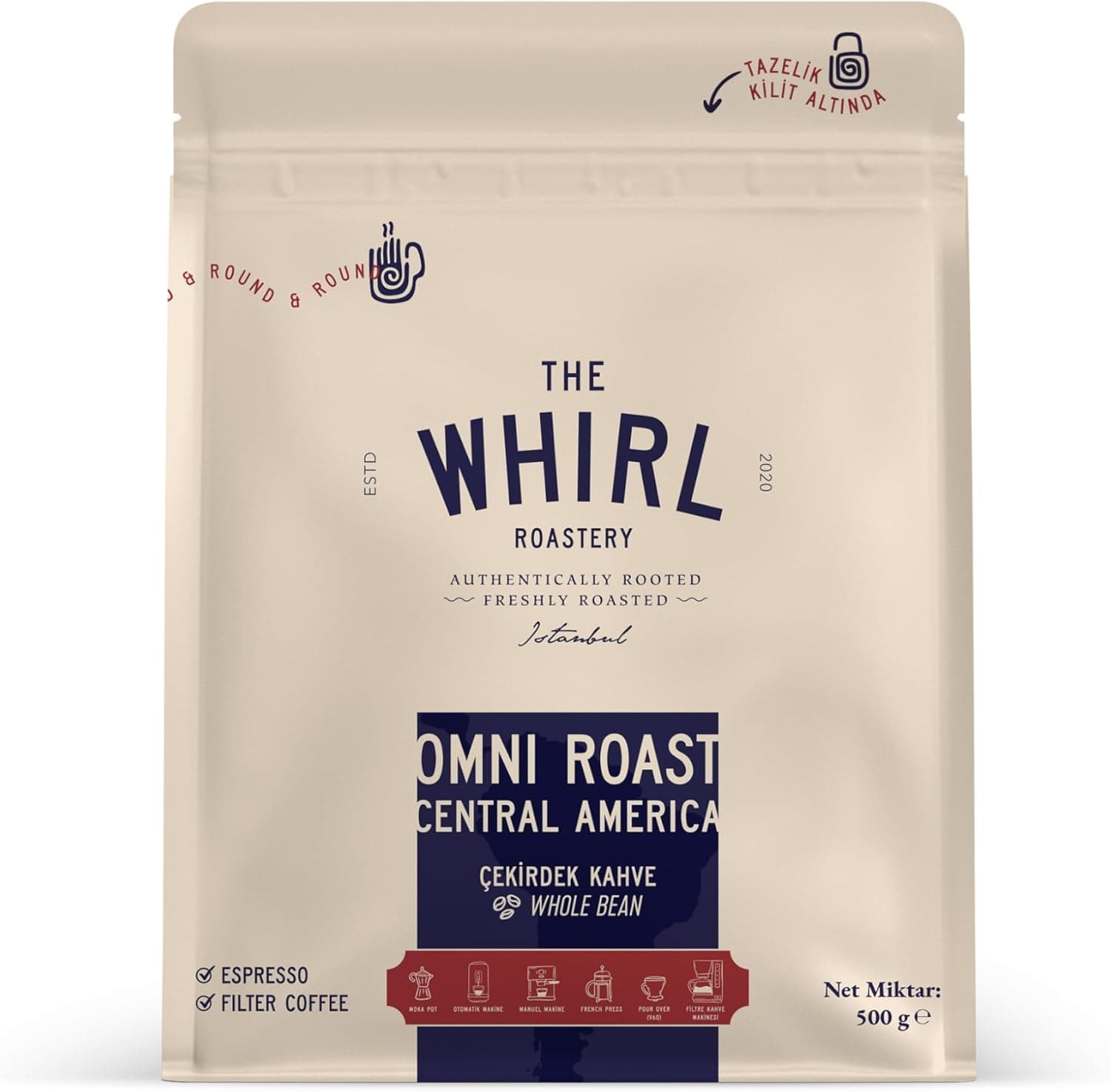 THE WHIRL Omni Roast Central America Çekirdek 500 g