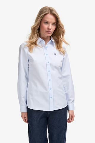 U.S. Polo Assn. U.s. Polo Assn. Kadın Açık Mavi Gömlek Basic 50324791-vr003 Acık Mavı