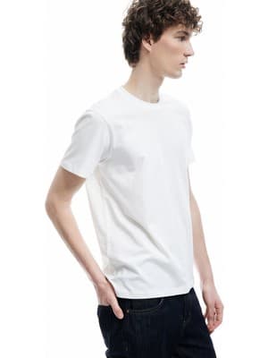 Koton Pamuklu Kısa Kollu Bisiklet Yaka Slim Fit Erkek Basic Tişört