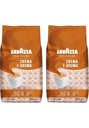 Lavazza Crema E Aroma Orta Kavrulmuş Çekirdek Kahve 2 x 1 KG