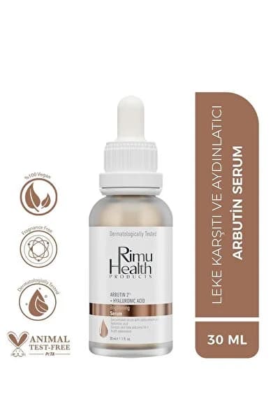 Rimu Health Products Leke Karşıtı, Cilt Tonu Eşitleyici Ve Aydınlatıcı Arbutin Serum 30ml