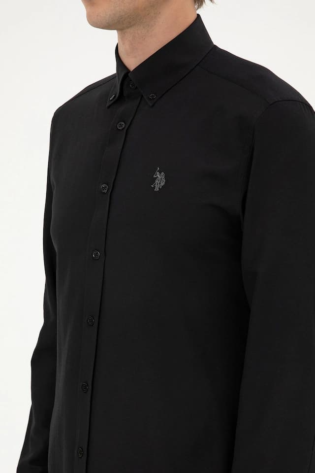 U.s. Polo Assn. Erkek Siyah Gömlek Basic 50324708-vr046