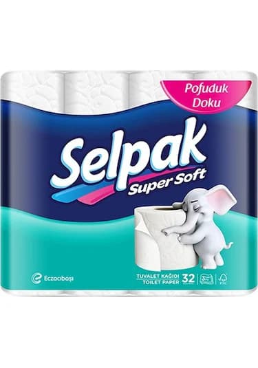 Selpak Süper Soft Üç Katlı Tuvalet Kağıdı 32 Rulo