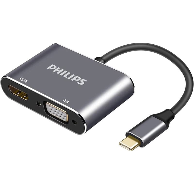 Philips SWV6021/00 USB-C - HDMI ve VGA Adaptör