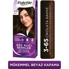 Palette Göz Alıcı Renkler 3-65 Çikolata Kahve Pentanol & Besleyici Yağ İçeren Saç Boyası 115 ml