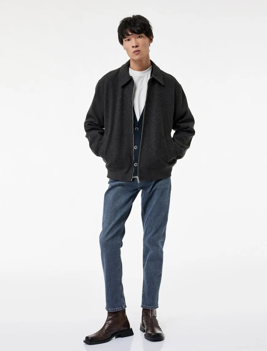 Normal Bel Pamuklu Slim Fit Jean Pantolon - Brad Jean